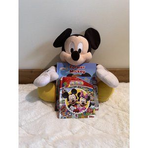 Disney Mickey Mouse Plush & Books Bundle